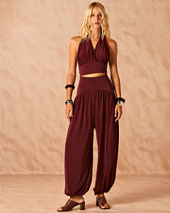 Calça Baloon Jersey Pala Cintura