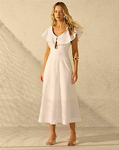Vestido Midi Babados Rami