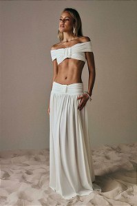 Conjunto Fluit de Saia Longa com Cropped