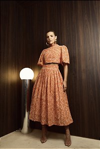 Conjunto Saia Midi com Top