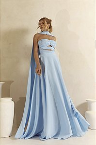Vestido Longo Drapeado