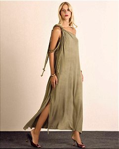 Vestido Viscolinho Ombro Único