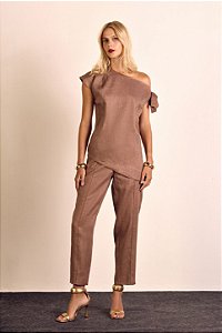 Conjunto Assimétrico 100% linho