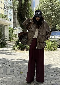 Calça Wide Leg Alfaiataria