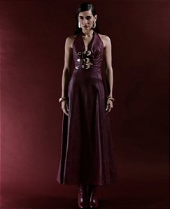 Vestido Vinho Nina Ritz P