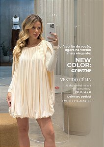Vestido Célia Creme