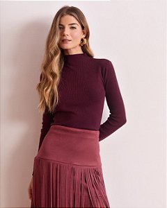 Blusa Tricot Basic Longa