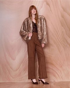 Calça Suede Flare
