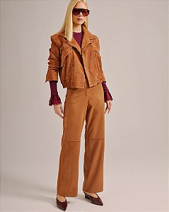 Calça Suede Flare