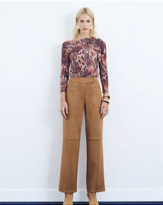 Calça Suede Flare