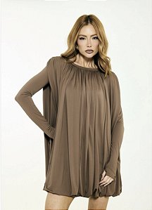 Vestido Célia Marrom