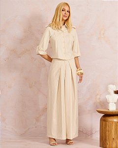 Calça Isabely Alfaiataria Risca de Giz