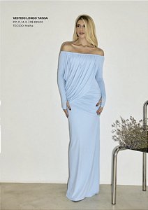 Vestido Longo Taíssa Azul