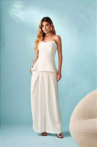 Calça Wide Alfaiataria Pregas
