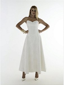 Vestido Voil Bordado Midi TQC