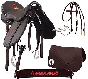 Sela Eco Mangalarga Confort Soft Marrom Kit Completo