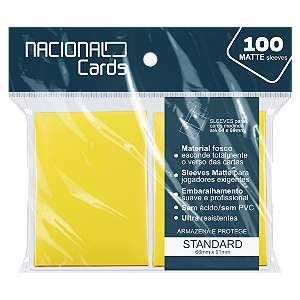 Sleeve Matte Standard Amarelo Nacional Cards - Magic Pokémon