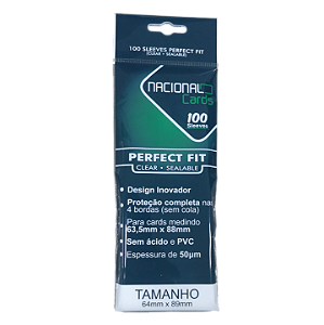 Sleeve Perfect Fit Sealable Clear - Nacional Cards