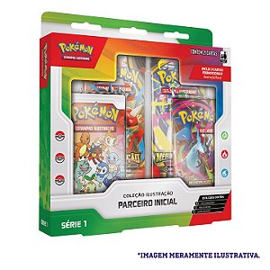 Pokémon Box Coleção Ilustração - Parceiro Inicial - Serie 01