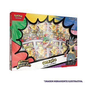 Pokémon Box Coleção Mega Lucario EX - Heróis Excelsos
