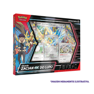 Pokémon Box Coleção Zacian Ex do Lupo
