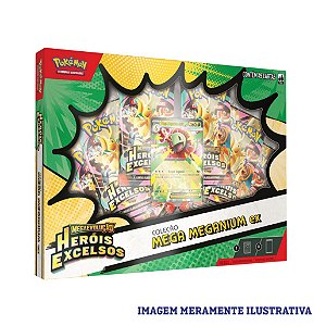 Pokémon Box Mega Meganium - Heróis Excelsos