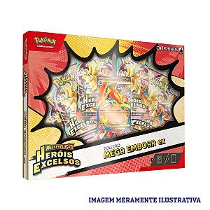 Pokémon Box Mega Emboar - Heróis Excelsos