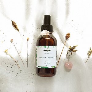 Home Spray - Tangerina + Patchouli + Quartzo Rosa | Alegria e Bem-estar - 200ml