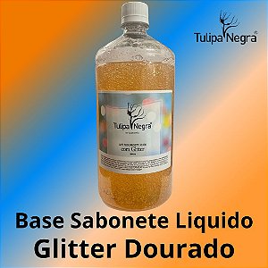 APR/0015 Base para Sabonete Liq. com Glitter Dourado