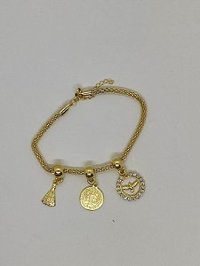 Pulseira São Bento Dourada