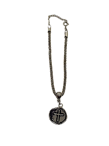 Pulseira Duas Medalhas - Niquel