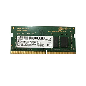 Memória Notebook 8GB DDR4 3200 SODIMM Smart - SMS4WEC8C1K0446FCG