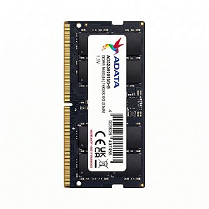Memoria Notebook 16Gb Ddr5 5600 Sodimm Adata - AD5S560016G-B