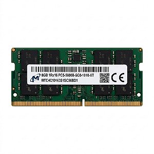 Memoria notebook 8Gb Ddr5 5600 Sodimm Micron - MTC4C10163S1SC56BD1