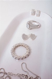 Anel Prata Zircônias 4,5mm