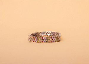 Pulseira Zircônias Coloridas
