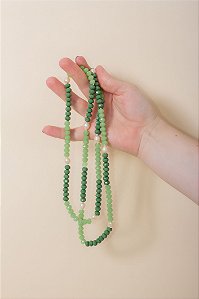 Colar Pedras Verdes