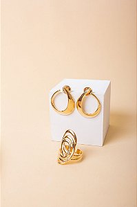 Brinco Gota Pura Ouro