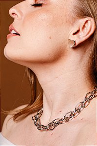 Brinco Coração Prateado