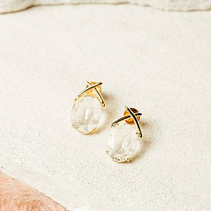 Brinco X Cristal Quartzo