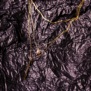 Gargantilha Carolina - 3 voltas de Ouro