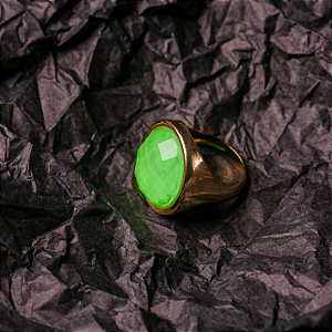 Anel Seoul - Cristal Verde Neon