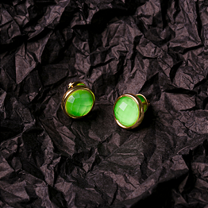 Brinco Seoul - Cristal Verde Neon