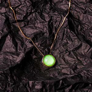 Gargantilha Seoul - Cristal Verde Neon