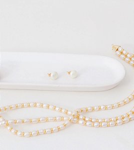 Brinco Clássico Pérola 12mm