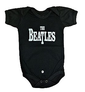 Body Infantil Preto The Beatles