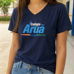 ARUÃ - BABY LOOK AZUL MARINHO