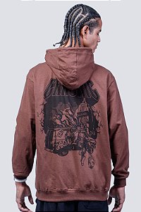 Blusa Moletom Chronic Com Capuz Bolso Canguru  Brown 32