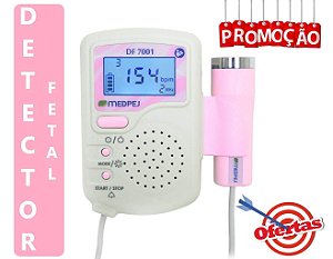 Detector Fetal Portátil DF-7001 Digital Rosa Sonar Medpej