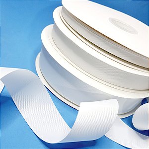 FITA YAMA GORGURÃO LISO BRANCO (C-029) 5MTS